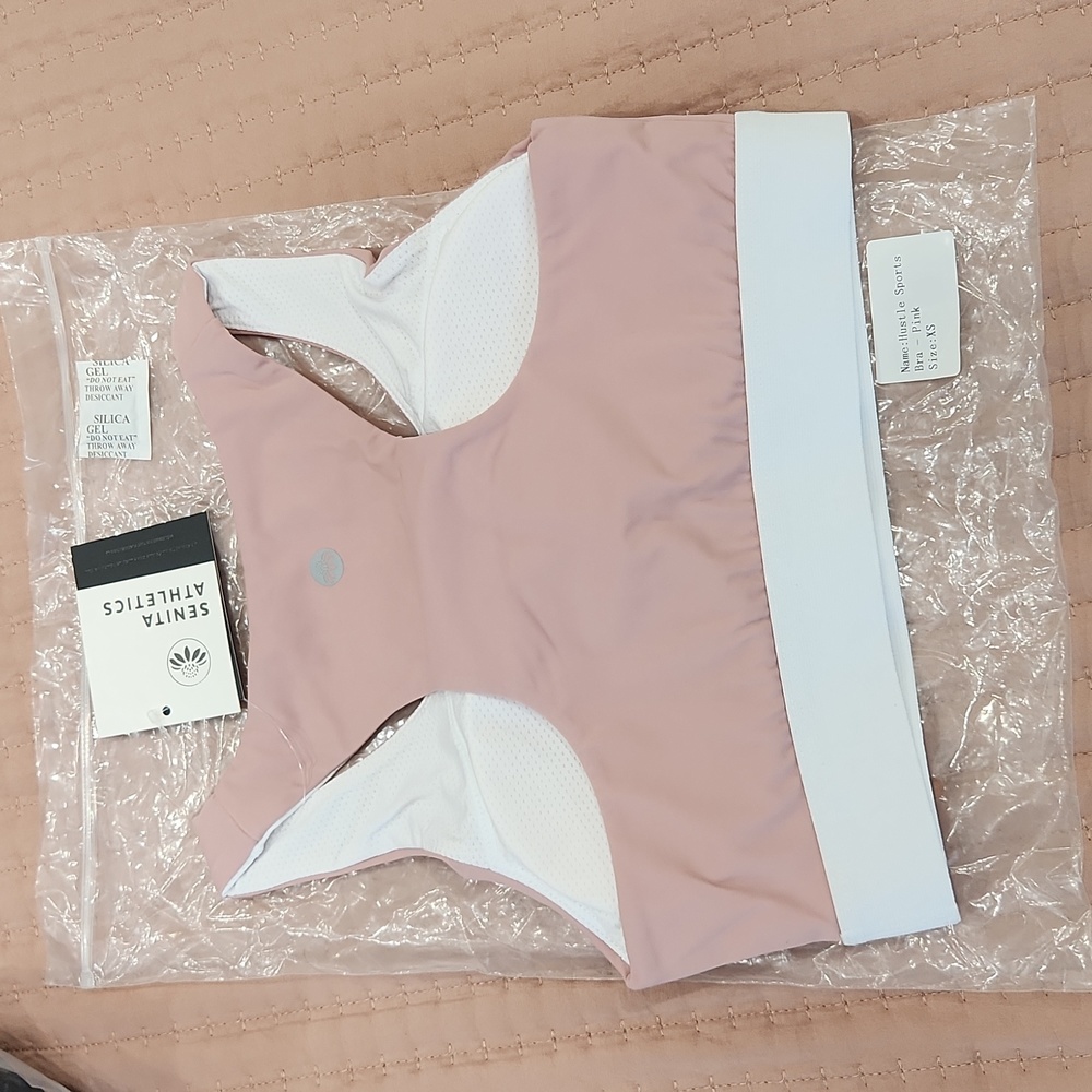 Senita Athletics Pink Sports Bra
